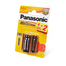 Элемент питания Panasonic Alkaline Power LR03APB/6BP 4+2F LR03 4+2шт BL6 цена за 1шт.