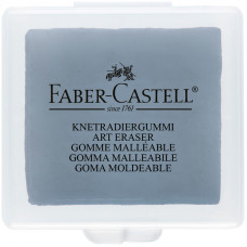 Ластик-клячка Faber-Castell, формопласт, 40*35*10мм, серый, пластик. контейнер Faber-Castell 127220