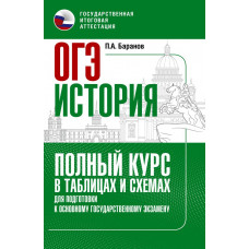 Баранов Петр Анатольевич ОГЭ. История. Полный курс в таблицах и схемах для подготовки к ОГЭ